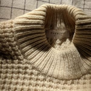 Everlane xs waffle sweater, wool and cashmere